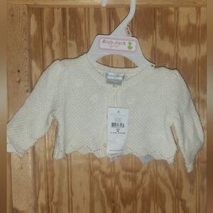 New Infant Ralph Lauran Cream Knitted Cardigan